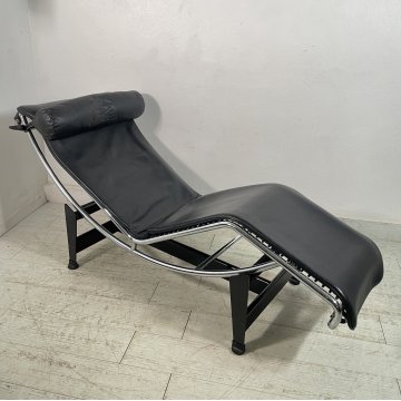 POLTRONA ORIGINALE FIRMATA LE CORBUSIER PER CASSINA anni 70 CHAISE LONGUE LC4