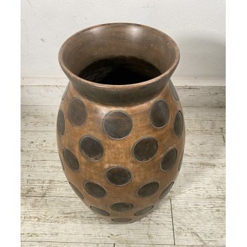 ANTICO VASO PORTA OMBRELLI CERAMICA Gastone Batignani ANNI 40 CERCHI VASE DESIGN