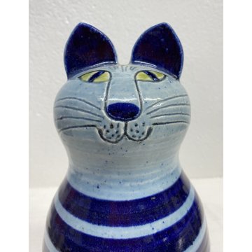 SCULTURA GATTO Lisa Larson "SITTING CAT" GRES TRULL GUSTAVSBERG ANNI 70 SVEZIA