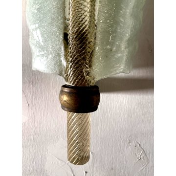 LAMPADA APPLIQUE VETRO Murano BRONZO DESIGN Tommaso Buzzi Venini WALL LAMP '30