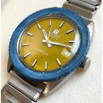 TISSOT Visodate CARROUSEL orologio polso ANNI 70 meccanico Vintage Wrist Watch