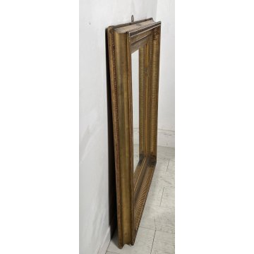 ANTICA SPECCHIERA CORNICE IMPERO epoca 1800 OLD SPECCHIO LEGNO DORATA FOGLIA ORO