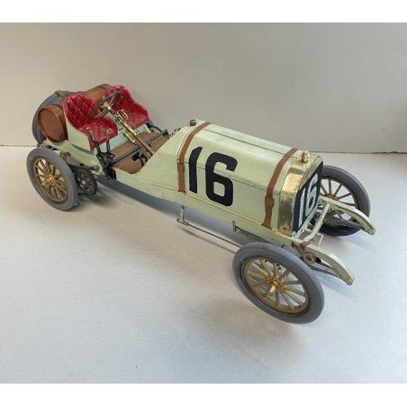 ANTICO MODELLINO AUTO LEGNO BLITZEN BENZ N°16 MACCHINA CAR GIOCO TOYS