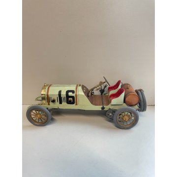 ANTICO MODELLINO AUTO LEGNO BLITZEN BENZ N°16 MACCHINA CAR GIOCO TOYS