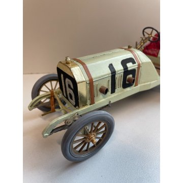 ANTICO MODELLINO AUTO LEGNO BLITZEN BENZ N°16 MACCHINA CAR GIOCO TOYS