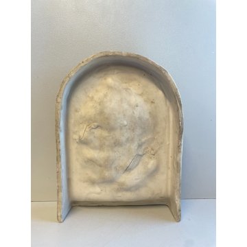 STAMPO BASSORILIEVO PADRE PIO CERAMICA BISCUIT CALCO FORMELLA SCULTURA epoca 900