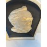 STAMPO BASSORILIEVO PADRE PIO CERAMICA BISCUIT CALCO FORMELLA SCULTURA epoca 900