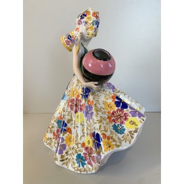 SCULTURA CERAMICA G. Girardi La Diana FIGURA BALLERINA GITANA n° 442 VINTAGE '50