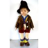 ANTICA BAMBOLA Lenci SERIE 300 SCHOOL BOY JUETES DOLL Poupé 43 cm/h FELT 1930
