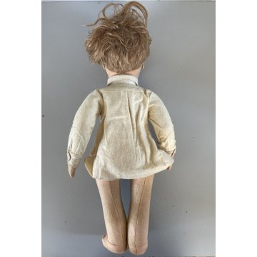 ANTICA BAMBOLA Lenci SERIE 300 SCHOOL BOY JUETES DOLL Poupé 43 cm/h FELT 1930