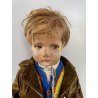 ANTICA BAMBOLA Lenci SERIE 300 SCHOOL BOY JUETES DOLL Poupé 43 cm/h FELT 1930