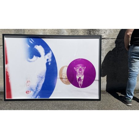 GRANDE QUANDRO DESIGN MICOL SABBADINI FOTO LASTRA METALLO MODERN ITALY MILANO