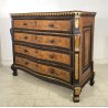 ANTICO COMÒ CANTERANO LOMBARDO LEGNO NOCE 4 CASSETTI 1600 BERGAMASCO CASSETTONE