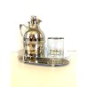 VINTAGE SET CARAFFA TERMICA BICCHIERE VASSOIO SILVERPLATED "Standard" Cusano '60