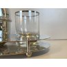 VINTAGE SET CARAFFA TERMICA BICCHIERE VASSOIO SILVERPLATED "Standard" Cusano '60