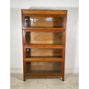 LIBRERIA DISPENSA VETRINA COMPONIBILE Gunn SECTIONALK BOOK CASE ART DECO' UK '30