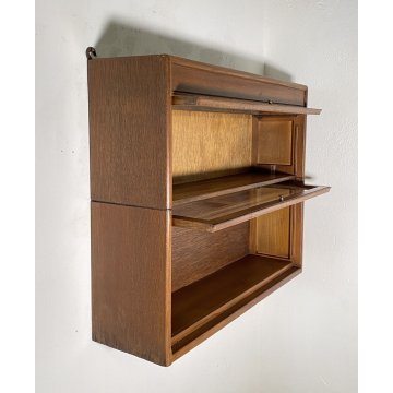 LIBRERIA DISPENSA VETRINA COMPONIBILE Gunn SECTIONALK BOOK CASE ART DECO' UK '30