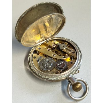 LOTTO 8 pz. OROLOGIO TASCA Monachina POLSO Argento EPOCA 900 OLD POCKET WATCH