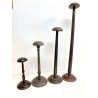 ANTICO LOTTO ESPOSITORE PORTA CAPPELLO/PARRUCCA LEGNO 4 MISURE VETRINA NEGOZIO