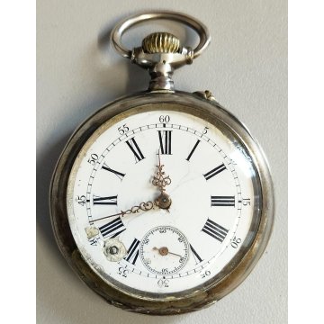 Lotto 4 pz. ANTICO OROLOGIO TASCA Eberhard FS Eximia EPOCA 900 Old Pocket Watch