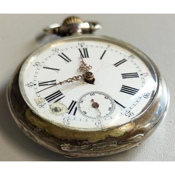 Lotto 4 pz. ANTICO OROLOGIO TASCA Eberhard FS Eximia EPOCA 900 Old Pocket Watch