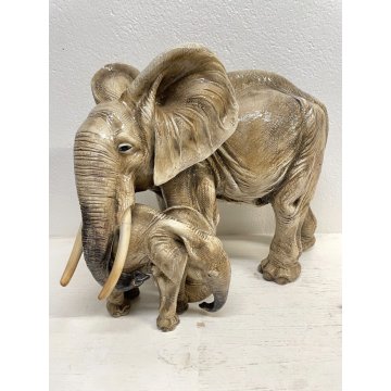 GRANDE RARA SCULTURA ELEFANTE GUIDO CACCIAPUOTI 35cm PORCELLANA FIRMATA ITALY 40