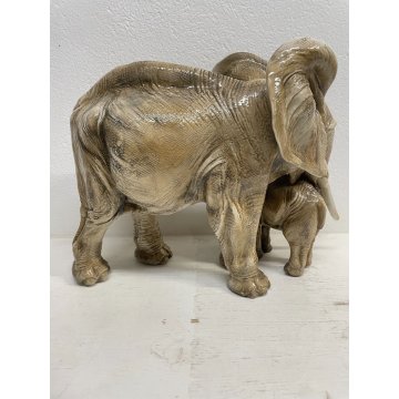 GRANDE RARA SCULTURA ELEFANTE GUIDO CACCIAPUOTI 35cm PORCELLANA FIRMATA ITALY 40