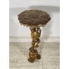 TAVOLINO LEGNO LASOTTO PUTTO LIBERTY META 900 TAVOLO BASSO TABLE DORATO EPOCA