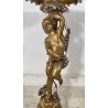 TAVOLINO LEGNO LASOTTO PUTTO LIBERTY META 900 TAVOLO BASSO TABLE DORATO EPOCA