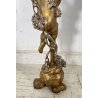 TAVOLINO LEGNO LASOTTO PUTTO LIBERTY META 900 TAVOLO BASSO TABLE DORATO EPOCA