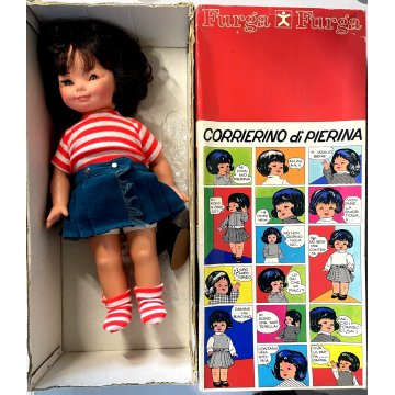 BAMBOLA Furga "Corrierino di Pierina"  BOX VESTITI ORIGINALI DOLL 41 cm/h  1962