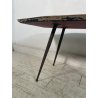 TAVOLINO COFFE TABLE DESIGN ALDO TURA GIO PONTI TAVOLO PERGAMENA DIPINTO VINTAGE