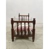 ANTICO RARO LETTO BAMBOLA BAMBOLOTTO LETTINO LEGNO TORNITO CULLA CORREDO '900
