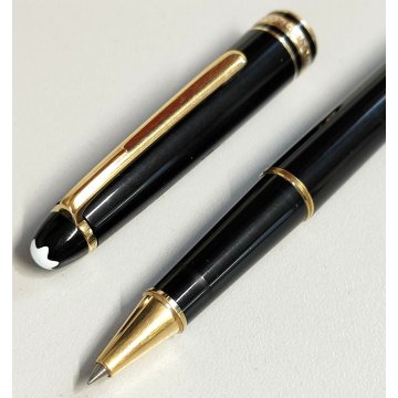 PENNA SFERA Montblanc Meisterstuck CLASSIC NERO ORO vintage BALLPOINT PEN