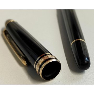 PENNA SFERA Montblanc Meisterstuck CLASSIC NERO ORO vintage BALLPOINT PEN