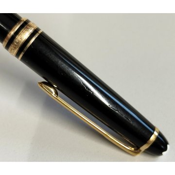 PENNA SFERA Montblanc Meisterstuck CLASSIC NERO ORO vintage BALLPOINT PEN