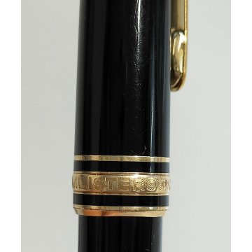 PENNA SFERA Montblanc Meisterstuck CLASSIC NERO ORO vintage BALLPOINT PEN