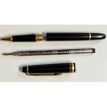 PENNA SFERA Montblanc Meisterstuck CLASSIC NERO ORO vintage BALLPOINT PEN