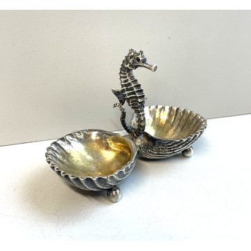 RARA SCULTURA MARIO BUCCELLATI ARGENTO 800 CONCHIGLIA CAVALLUCCIO MARINO SILVER