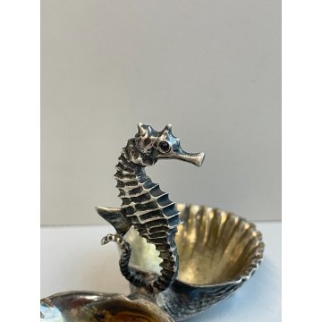 RARA SCULTURA MARIO BUCCELLATI ARGENTO 800 CONCHIGLIA CAVALLUCCIO MARINO SILVER