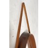 STUPENDO SPECCHIO OVALE ANNI 60/70 LEGNO RONDE MIRROR VINTAGE DESIGN EPOCA OLD