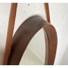 STUPENDO SPECCHIO OVALE ANNI 60/70 LEGNO RONDE MIRROR VINTAGE DESIGN EPOCA OLD