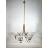 LAMPADARIO VETRO MURANO GLASS ATTR. Barovier&Toso VINTAGE CLASSIC CHANDELIER '30