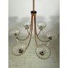 LAMPADARIO VETRO MURANO GLASS ATTR. Barovier&Toso VINTAGE CLASSIC CHANDELIER '30