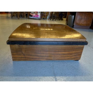 BAULE VUOTO per SET POSATE da 12 LEGNO IMPIALLACCIATO ART DECO' 42,5x53x17 cm