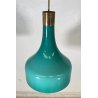 LAMPADARIO DESIGN ANNI 60 VETRO OTTONE ATTR. IGNAZIO GARDELLA LAMPADA SOFFITTO
