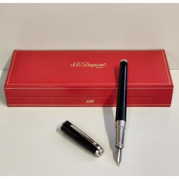 S.T. Dupont PENNA STILOGRAFICA Olympio BLACK DIAMOND Fountain Pen LIM. EDITION