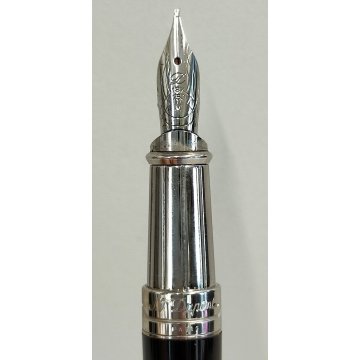 S.T. Dupont PENNA STILOGRAFICA Olympio BLACK DIAMOND Fountain Pen LIM. EDITION