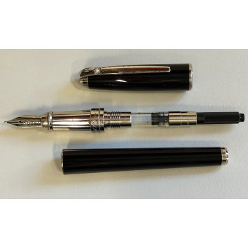 S.T. Dupont PENNA STILOGRAFICA Olympio BLACK DIAMOND Fountain Pen LIM. EDITION