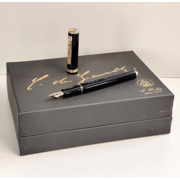 Herbin CHARLES de GAULLE Penna Stilografica BOX Vintage Fountain Pen NIB oro 18c